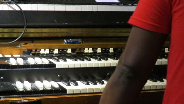 Hammond organ close-up